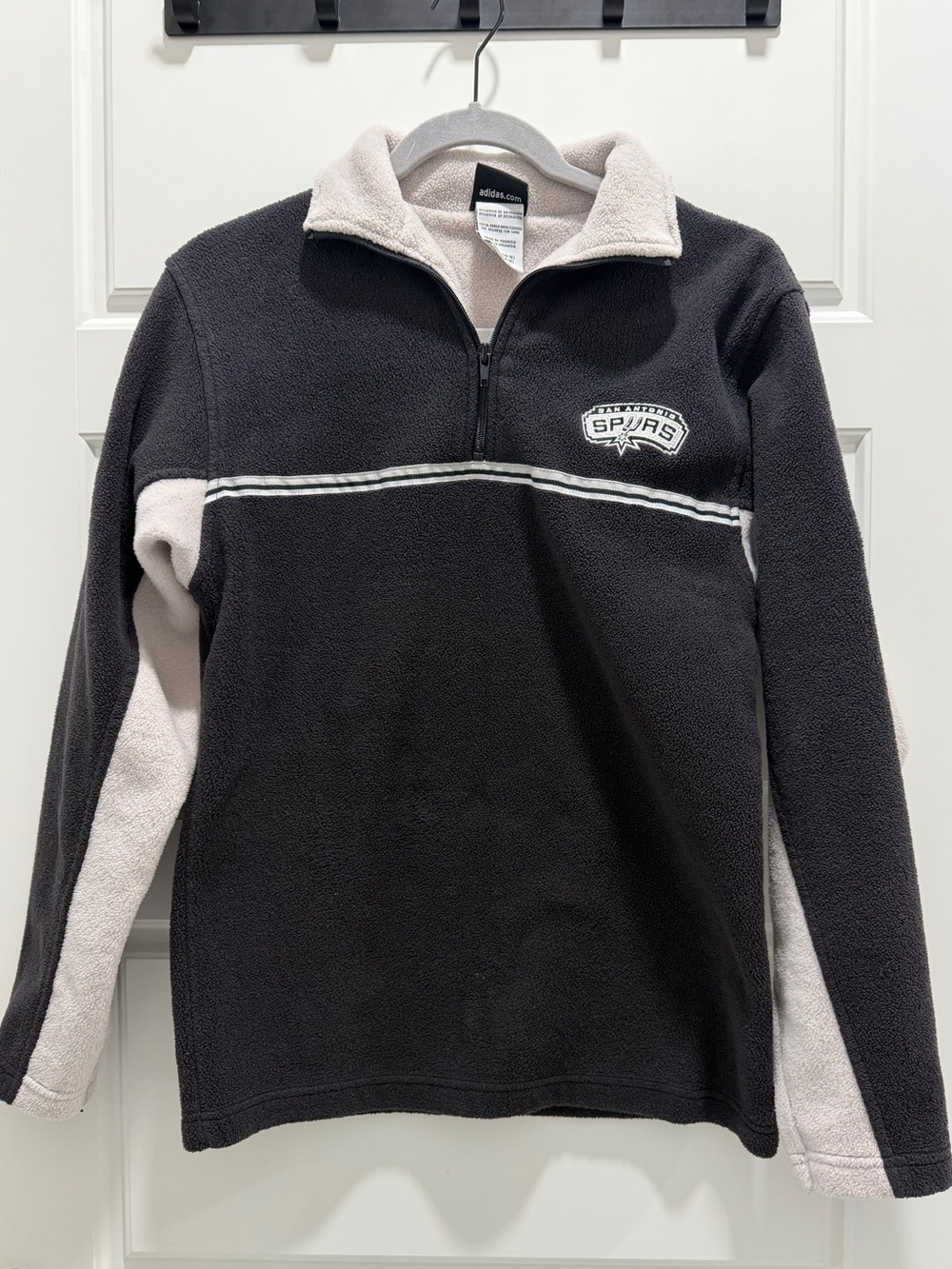 adidas Youth L, San Antonio Spurs Zip Fleece Pullover